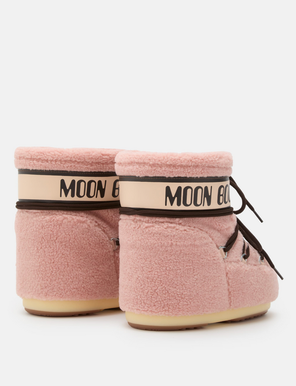 ICON LOW PINK FLEECE BOOTS