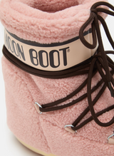 ICON LOW PINK FLEECE BOOTS