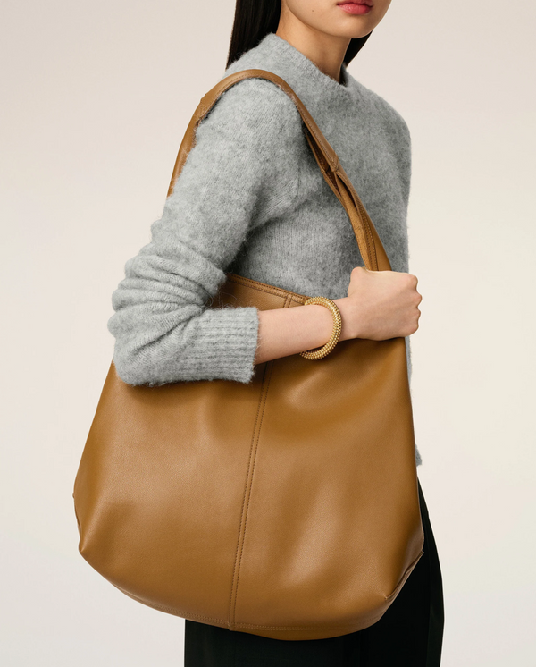 YELLOW SUPPLE LEATHER ETIENNE HOBO BAG