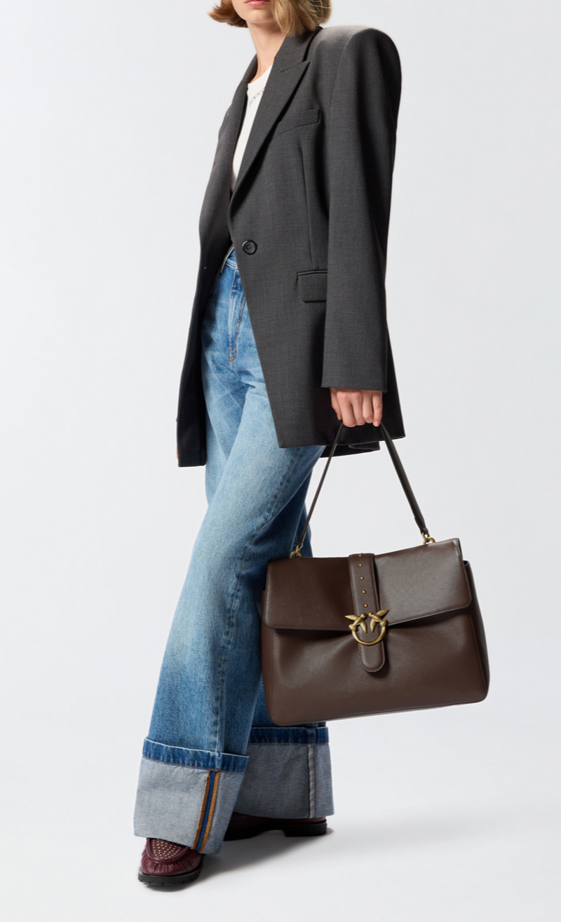 Leather maxi Love Bag Slouchy shoulder bag