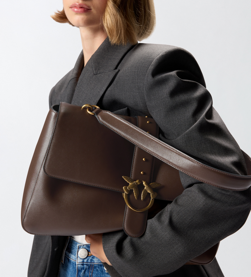 Leather maxi Love Bag Slouchy shoulder bag