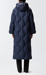 Long quilted coat