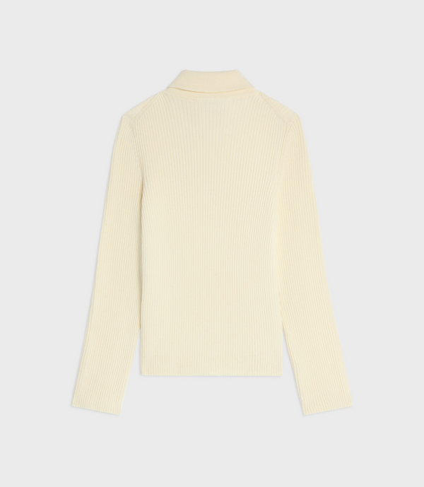 TURTLENECK TOP IN STRIPED WOOL