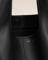 BLACK SMOOTH LEATHER ETIENNE HOBO BAG