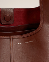 BURGUNDY SUPPLE LEATHER ETIENNE HOBO BAG
