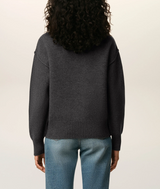 GREY WOOL AMI DE COEUR CREWNECK SWEATER