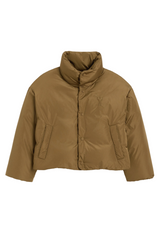 GREEN TAFFETAS AMI DE COEUR DOWN JACKET