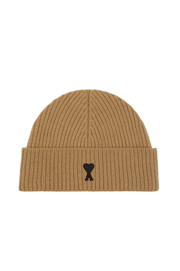 BROWN WOOL AMI DE COEUR BEANIE