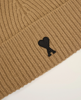 BROWN WOOL AMI DE COEUR BEANIE