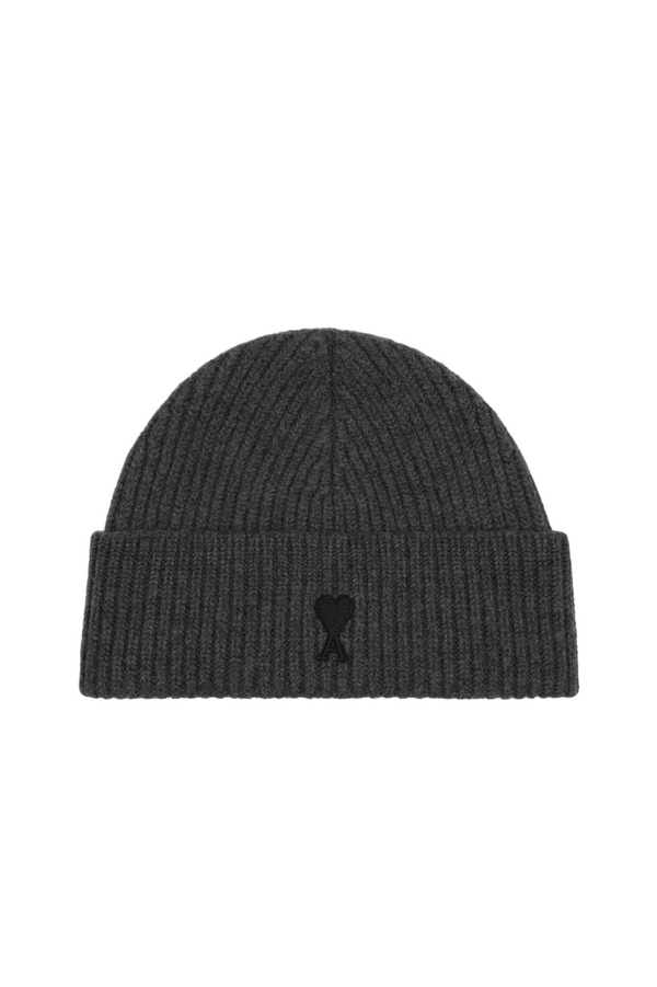 GREY WOOL AMI DE COEUR BEANIE