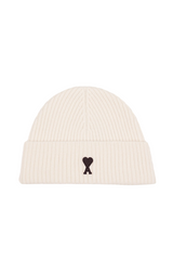 WHITE WOOL AMI DE COEUR BEANIE