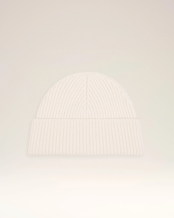 WHITE WOOL AMI DE COEUR BEANIE