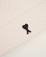 WHITE WOOL AMI DE COEUR BEANIE