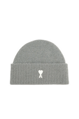 GREY ALPACA STRIPED AMI DE COEUR BEANIE