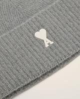 GREY ALPACA STRIPED AMI DE COEUR BEANIE