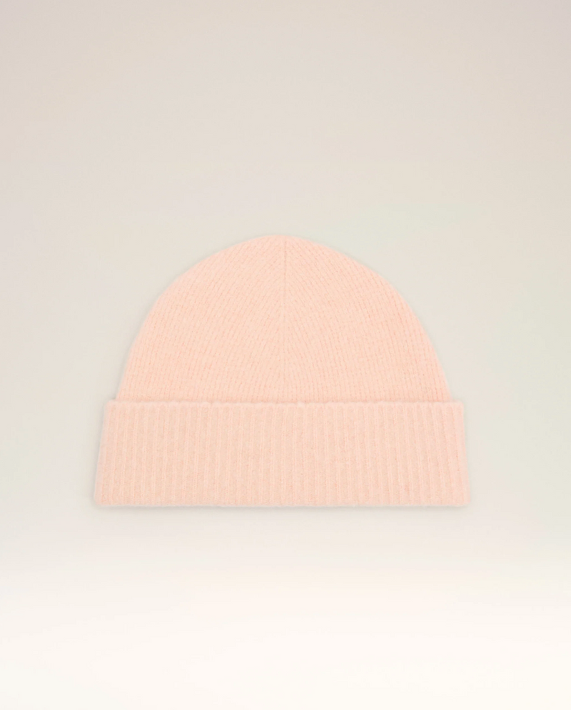PINK ALPACA STRIPED AMI DE COEUR BEANIE
