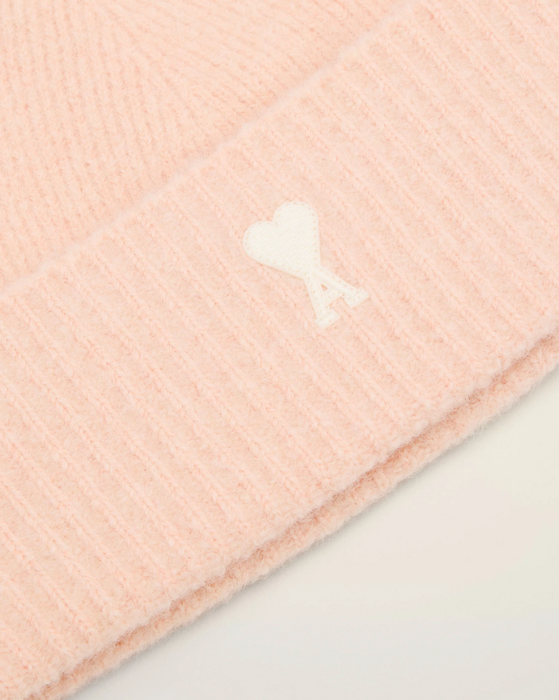 PINK ALPACA STRIPED AMI DE COEUR BEANIE