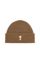 BROWN ALPACA STRIPED AMI DE COEUR BEANIE