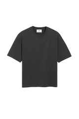 BLACK COTTON AMI DE COEUR COSY FIT T-SHIRT