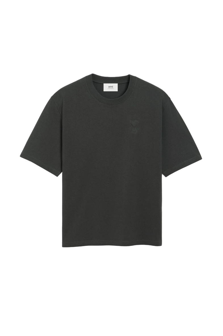 BLACK COTTON AMI DE COEUR COSY FIT T-SHIRT