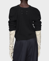 Wool knit top