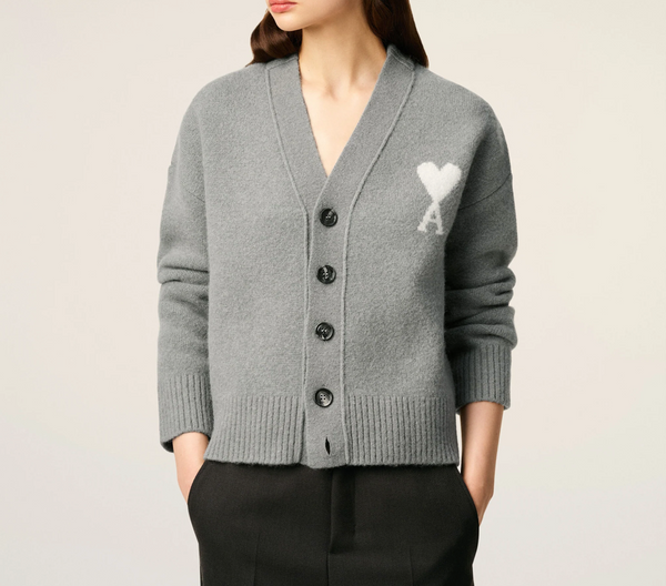 GREY ALPACA AMI DE COEUR CARDIGAN