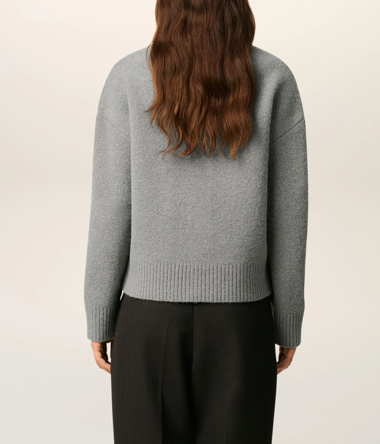 GREY ALPACA AMI DE COEUR CARDIGAN