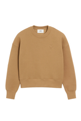 BROWN COTTON AMI DE COEUR SWEATSHIRT