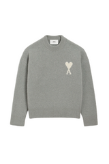 GREY ALPACA AMI DE COEUR CREWNECK SWEATER
