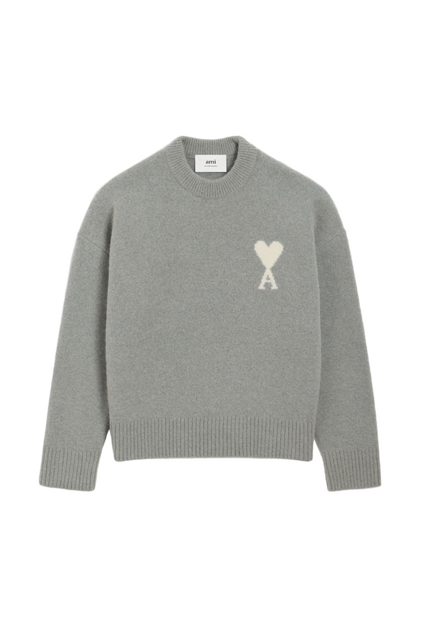 GREY ALPACA AMI DE COEUR CREWNECK SWEATER
