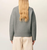 GREY ALPACA AMI DE COEUR CREWNECK SWEATER