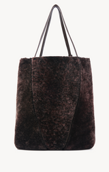 LARGE CHLOÉ SPIN TOTE BAG IN SHEARLING