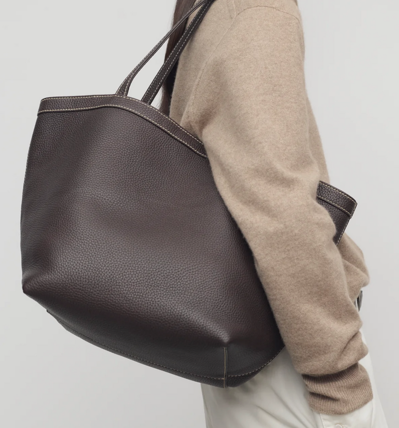Park Tote Three Stitch Bag in Leather