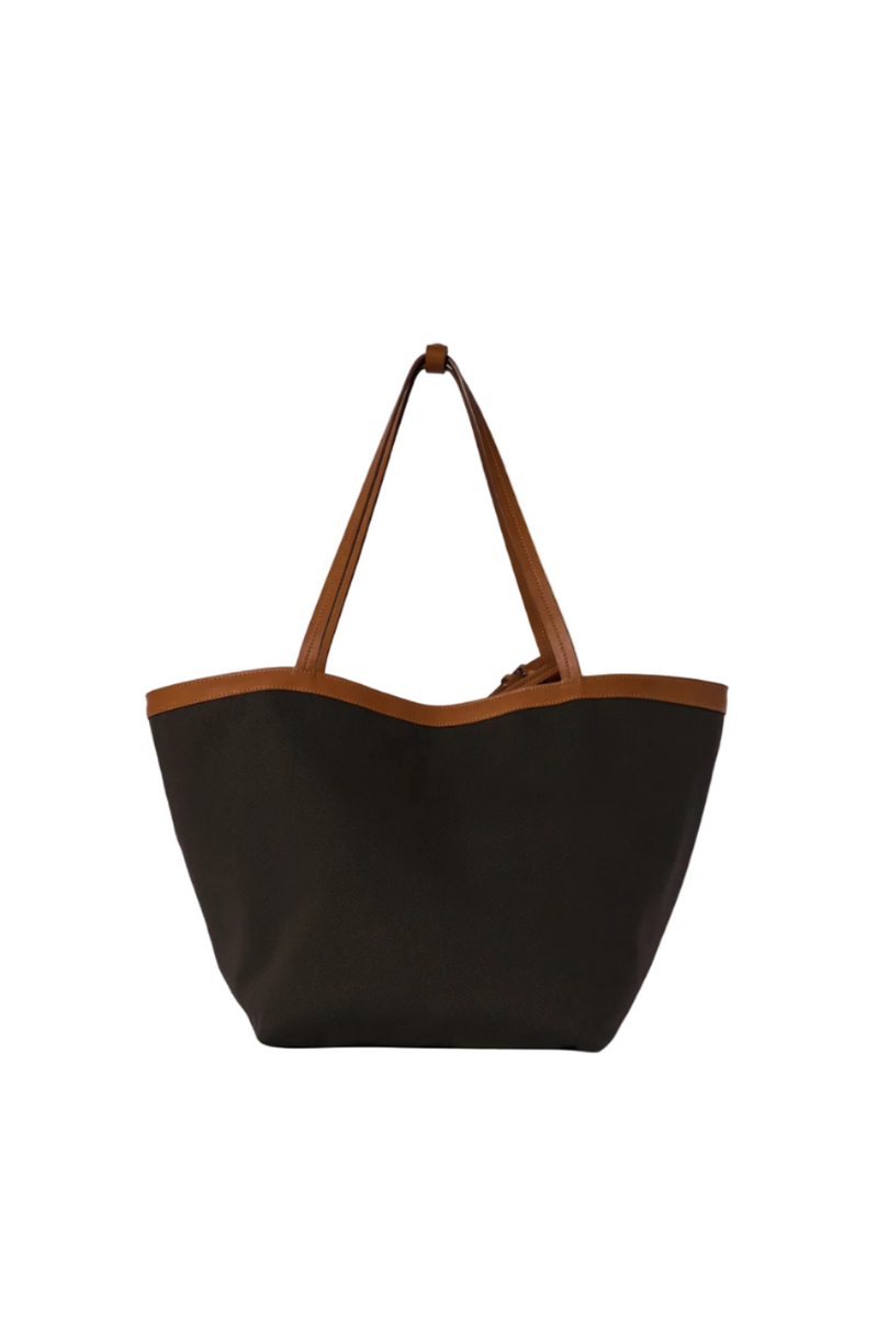 Park Tote Three Canvas Bag in Cotton and Leather