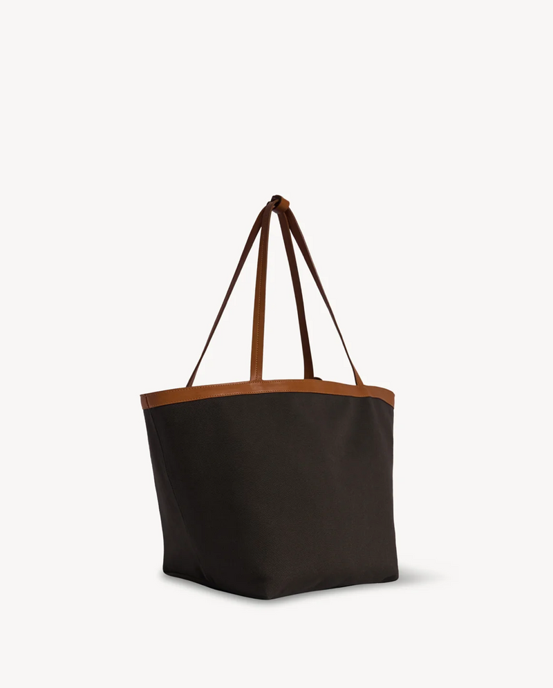 Park Tote Three Canvas Bag in Cotton and Leather