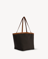 Park Tote Three Canvas Bag in Cotton and Leather