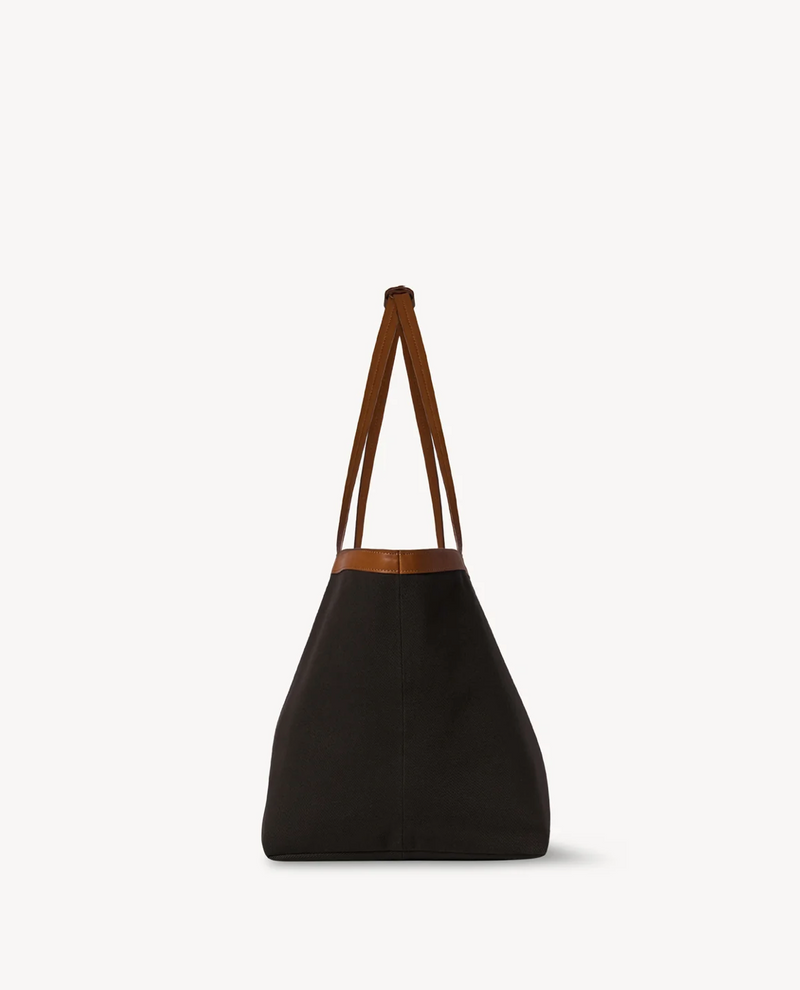 Park Tote Three Canvas Bag in Cotton and Leather