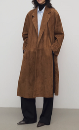 Serenis Coat in Suede