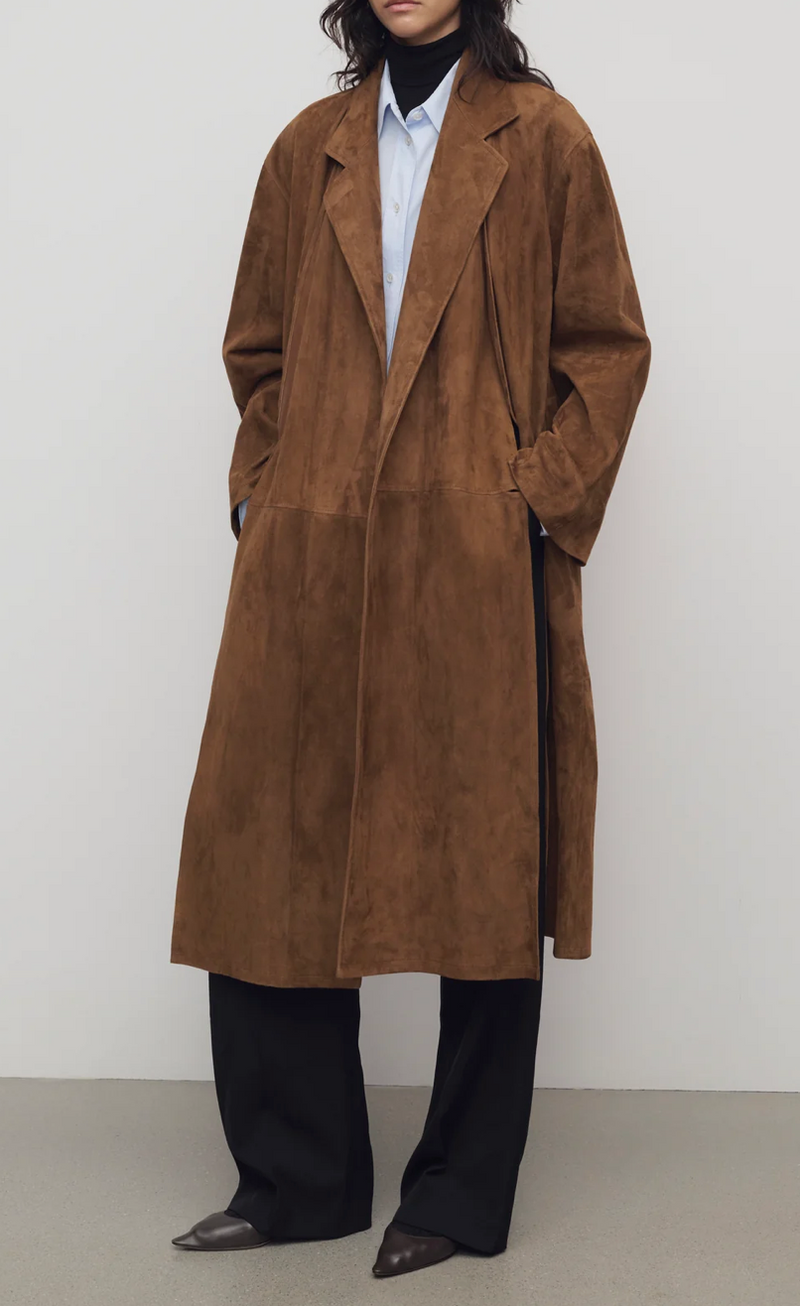 Serenis Coat in Suede