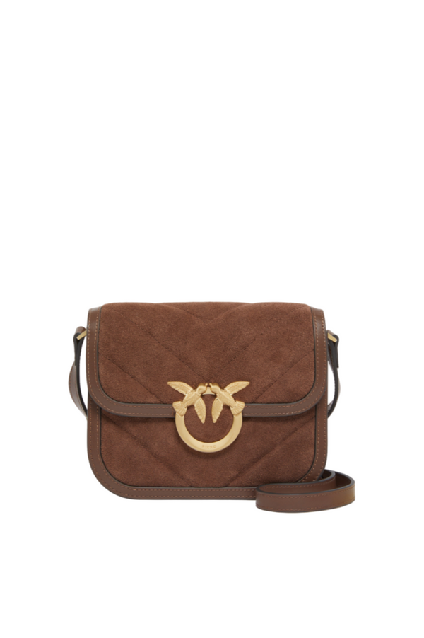 Suede Mini Love Bag Box shoulder bag