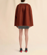 Brown wool and mohair felt jacket