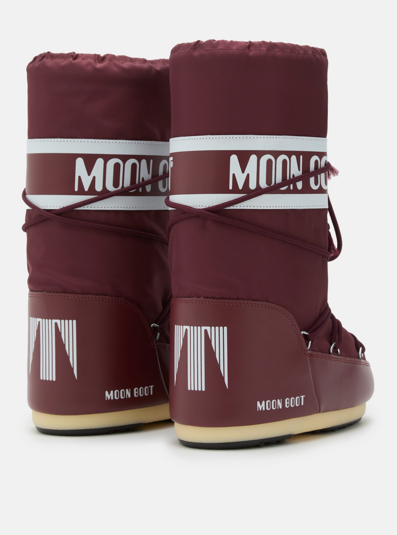 ICON BURGUNDY NYLON BOOTS