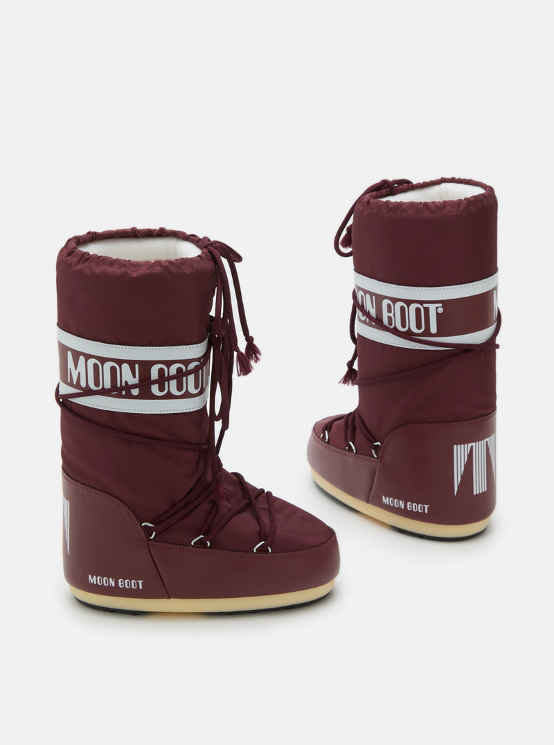 ICON BURGUNDY NYLON BOOTS