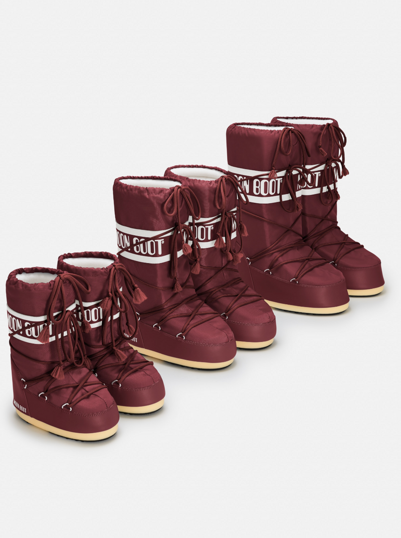 ICON BURGUNDY NYLON BOOTS