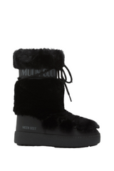 LTRACK BLACK FAUX-FUR HIGH BOOTS