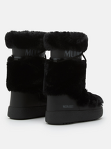 LTRACK BLACK FAUX-FUR HIGH BOOTS