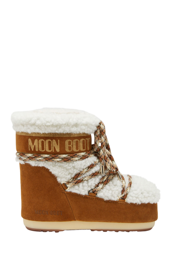LAB69 ICON LOW BROWN SHEARLING BOOTS