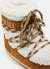 LAB69 ICON LOW BROWN SHEARLING BOOTS