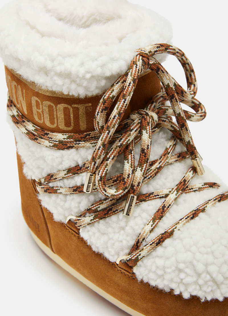 LAB69 ICON LOW BROWN SHEARLING BOOTS