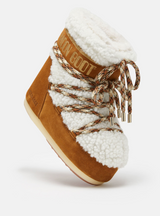 LAB69 ICON LOW BROWN SHEARLING BOOTS